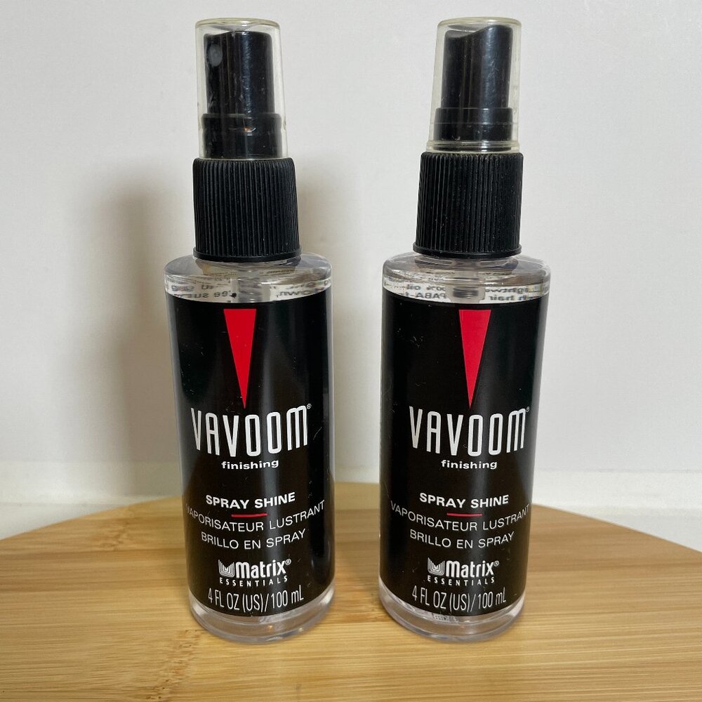 Matrix Essentails Vavoom Finishing Spray Shine 4 Oz Non-Aerosol Non-Greasy